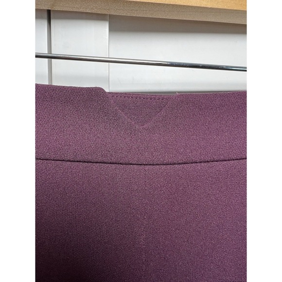Antonio Melani Button Detail Knee Length Pencil Skirt Size 4 Burgundy - Picture 9 of 9